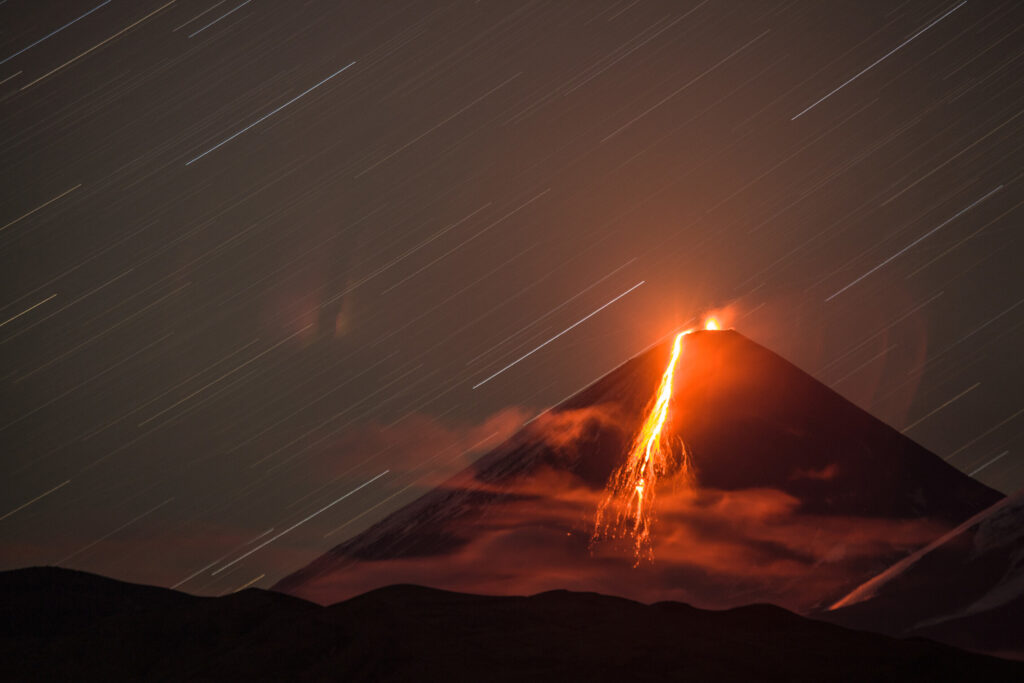 Активные вулканы Камчатки